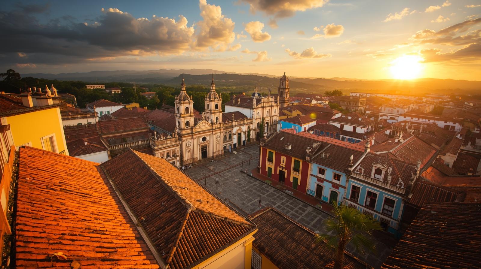 Casas blancas frente al mar